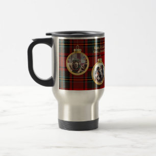 Caneca Térmica Foto de Natal Baubles Feliz Bênção Esperança
