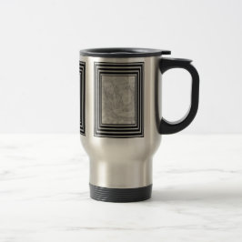 Caneca Térmica Foto De Quadro Preto E Prateado