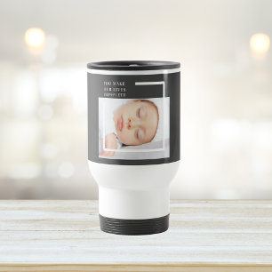 Caneca Térmica Foto do bebê moderno e bonito Cota de Beleza