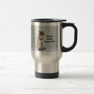 Caneca Térmica Foto Engraçada de Esquilo
