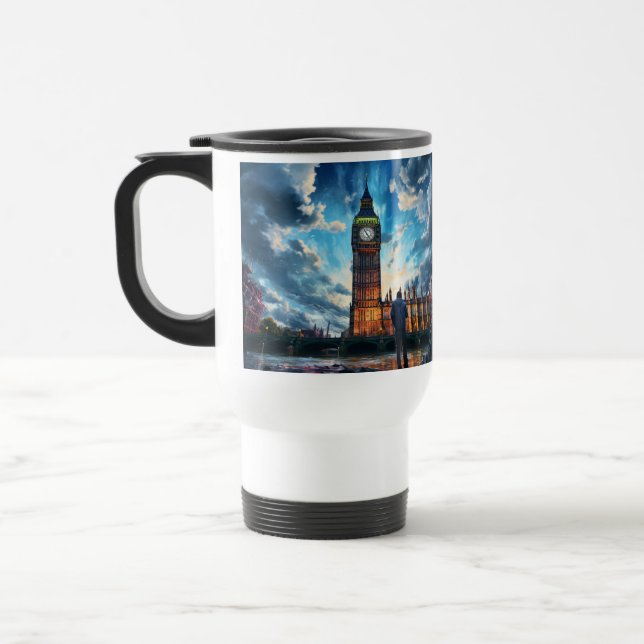 Caneca Térmica Foto personalizada e personalizada moderna e elega (Esquerda)