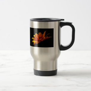 Caneca Térmica Foto Romântica de margarida amarela