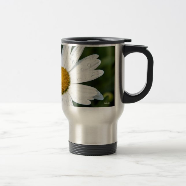 Caneca Térmica fotografia, um margueritte, fazem verde (Direita)