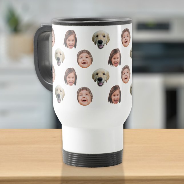 Caneca Térmica Fotos personalizadas de rosto bonito 3 (Criador carregado)
