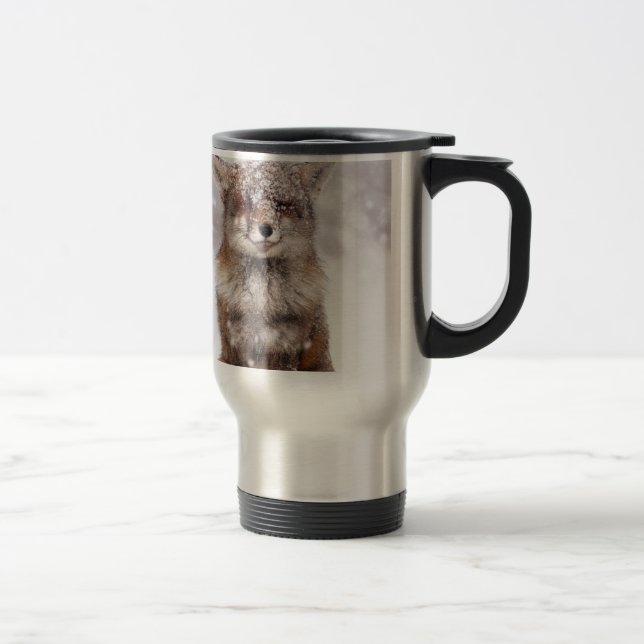Caneca Térmica Fox nevado bonito! (Direita)