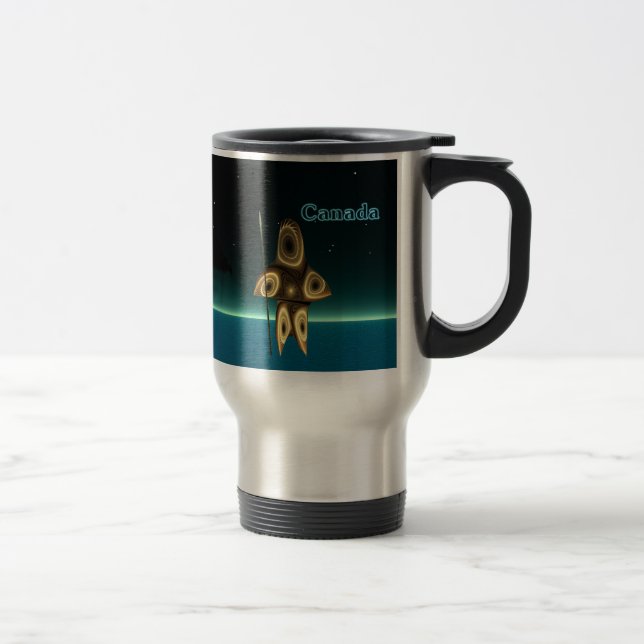 Caneca Térmica Fractal Inuit Hunter (Direita)