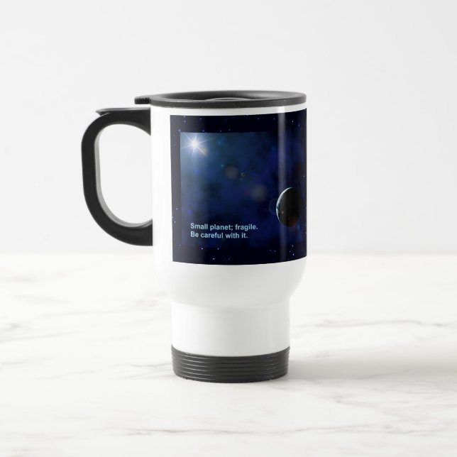 Caneca Térmica Frágil Planeta (Esquerda)