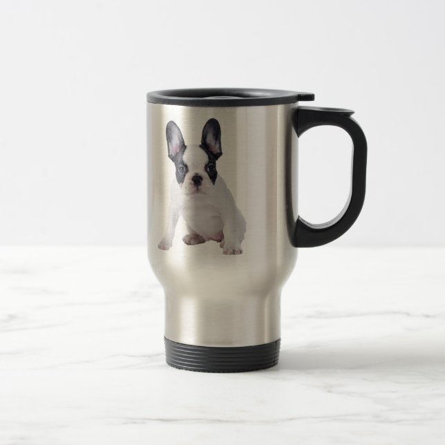Caneca Térmica Frenchie - cachorrinho francês (Direita)