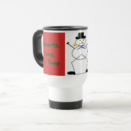 Caneca Térmica "Frosty the Snowman" - Viagem branca/Viagem ao tra