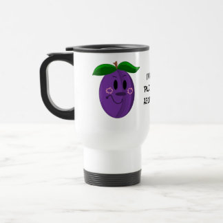 Caneca Térmica Fruta Ameixa de Desenho com Dito