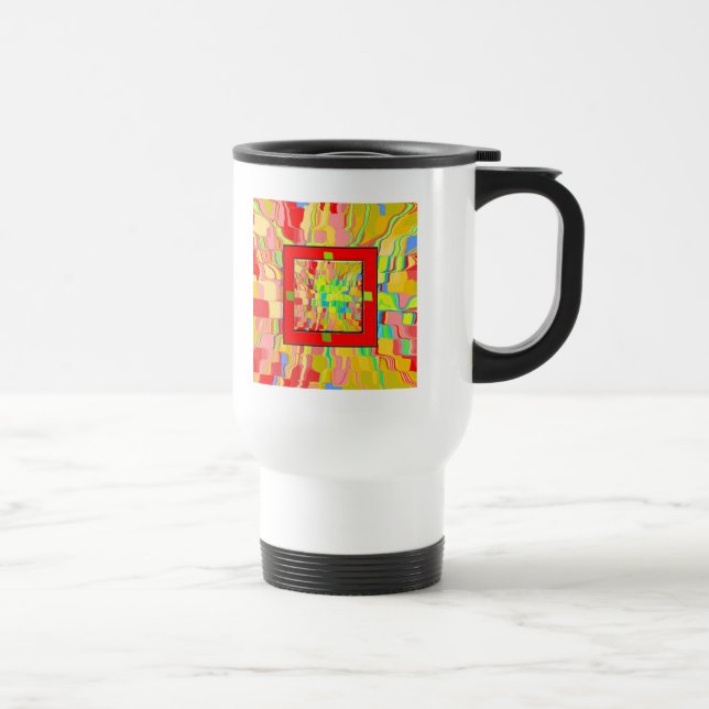 Caneca Térmica Fundo abstrato (Direita)
