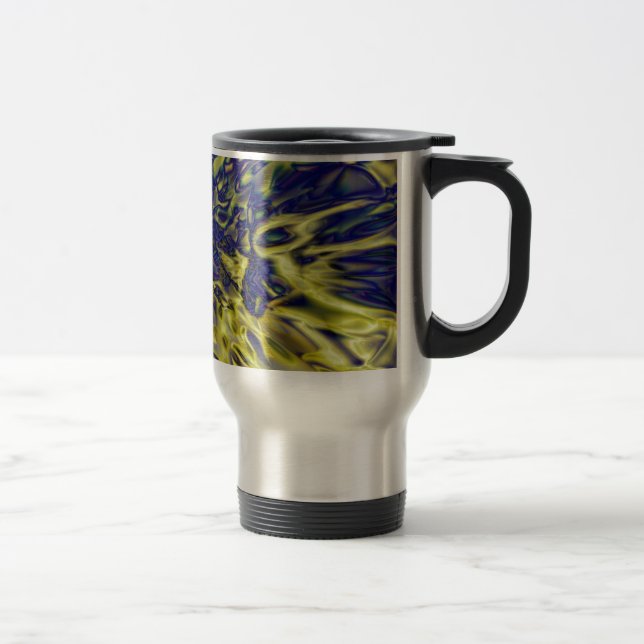 Caneca Térmica Fundo abstrato de respingo (Direita)