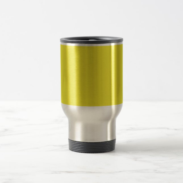 Caneca Térmica Fundo Amarelo Sólido Vibrante (Centro)