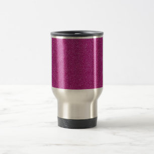 Caneca Térmica Fundo cor-de-rosa chique festivo do brilho