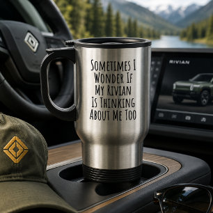Caneca Térmica Funny Electric Car Rivian Owner
