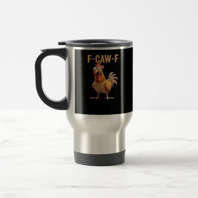 Caneca Térmica Funny F-Caw-F Chicken F-Caw-F Chicken Funny Trendy (Esquerda)