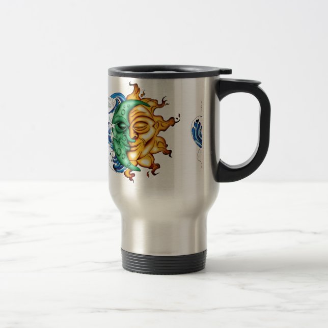 CANECA TÉRMICA FUSÃO ABSTRATA DO SOL E DA LUA (Direita)