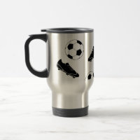 Futebol Clássico Negro Elegante Limpa Padrão de Bo