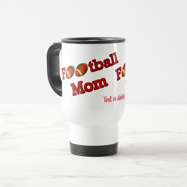 Caneca Térmica Futebol da Mãe, Cute Personalizado (Frente Esquerda)