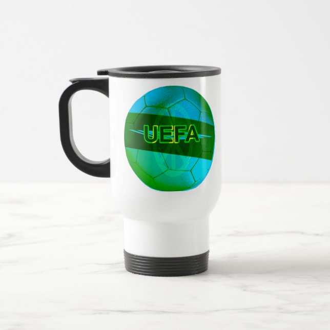Caneca Térmica Futebol Verde Neon (Esquerda)