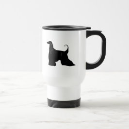 Caneca Térmica Galgo afegão na silhueta