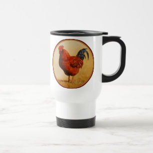 Caneca Térmica Galinha Rhode Island Red Rooster