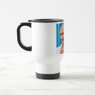 Caneca Térmica Gandhi & Seja a Mudança Citação