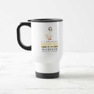 Caneca Térmica Ganso Personalizado de Discagem 911 com Fone de Ou