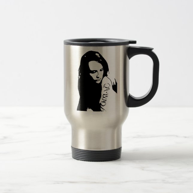 Caneca Térmica Garota Tatuada (Direita)