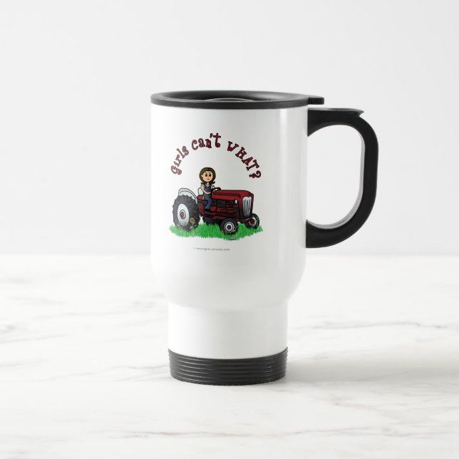Caneca Térmica Garota Vermelha Clara (Direita)