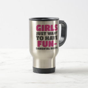 Caneca Térmica Garotas empoderadoras querem ter direitos fundamen