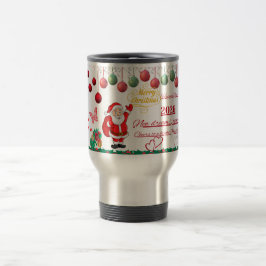 Caneca Térmica Garrafa de Água Feliz Natal
