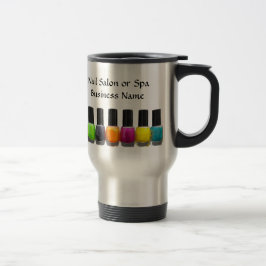 Caneca Térmica Garrafas coloridas do verniz para as unhas, salão