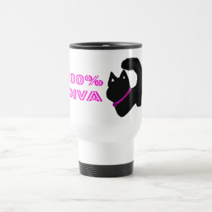 Caneca Térmica Gata diva com brilho