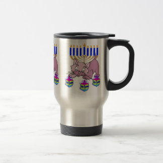 Caneca Térmica Gatinho de Hanukkah