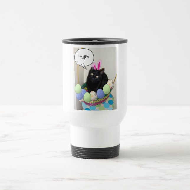 Caneca Térmica Gatinho felz pascoa (Centro)