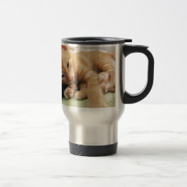 Caneca Térmica Gatinho Listrado de Tigre Fofo