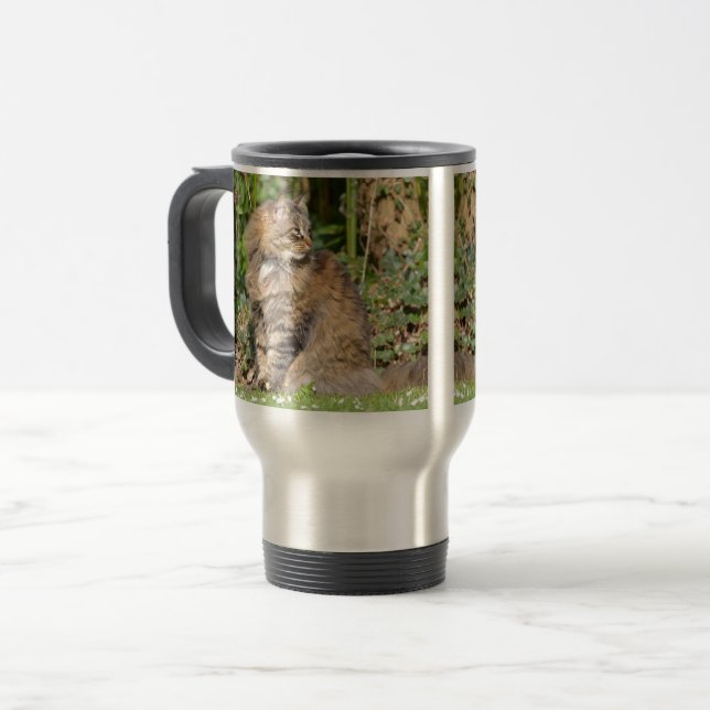 Caneca Térmica Gato Angora (Frente Esquerda)