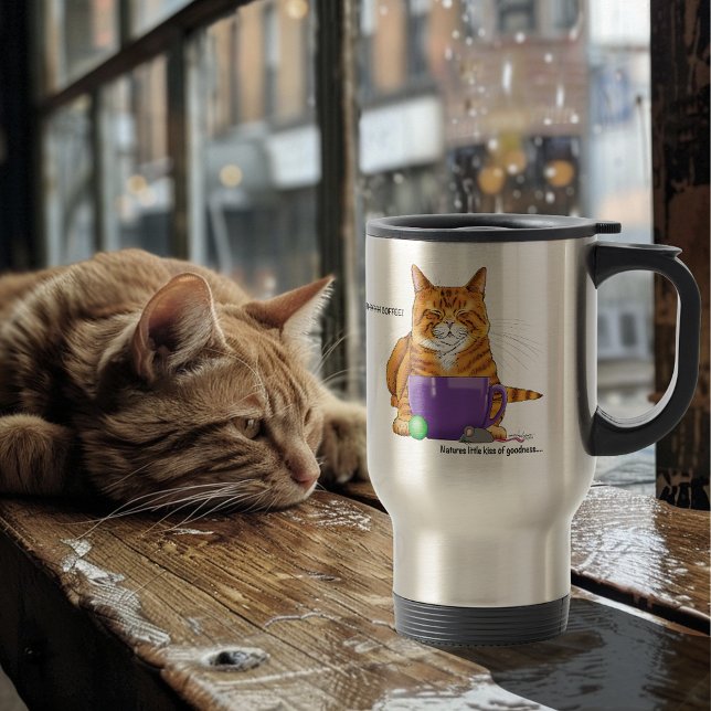 Caneca Térmica Gato de café (Criador carregado)