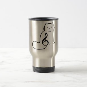 CANECA TÉRMICA GATO E NOTA MUSICAL