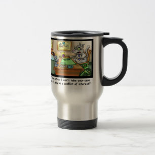 Caneca Térmica Gato Engraçado e Advogado Engraçado Viagem