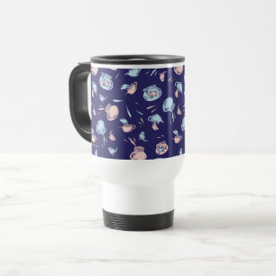 Caneca Térmica Gato No Chapéu   O padrão de peixe