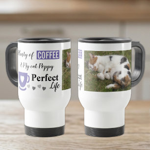 Caneca Térmica Gato perfeito como animal de estimação e foto bran