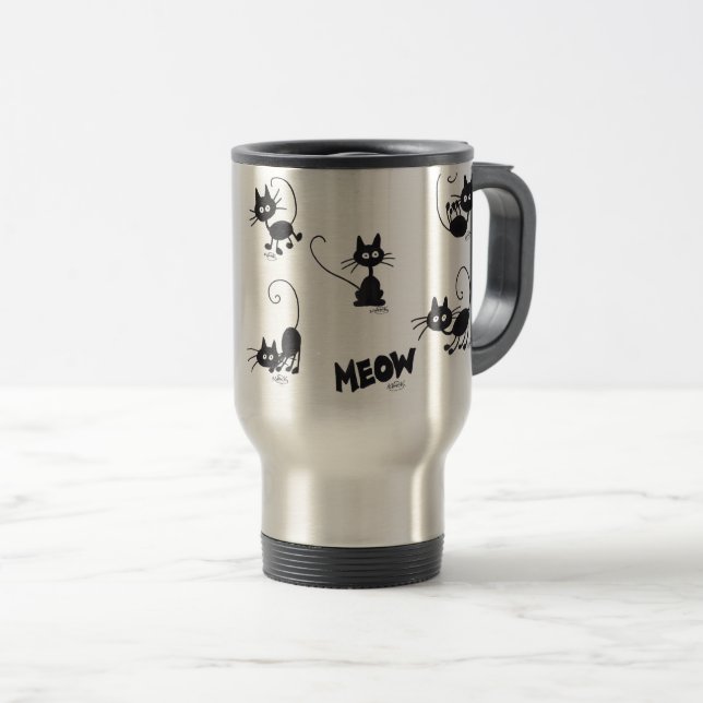 Caneca Gato Gente legal tem gato desenho gato preto