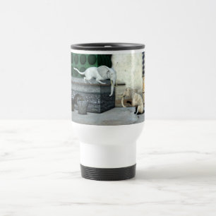 Caneca Térmica Gatos Elefantes Adoráveis