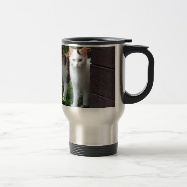 Caneca Térmica Gatos fora brincando (Direita)