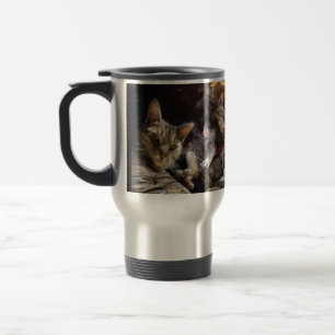 Caneca Térmica Gatos jogando pôquer