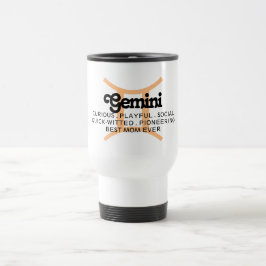 Caneca Térmica Gemini Zodiac - Sinal Traços Melhor Mãe Nunca