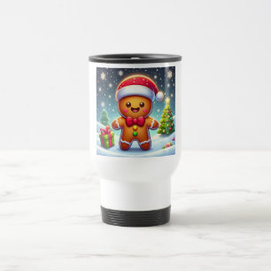Caneca Térmica Gengibre de Natal bonito/Pão de Pão de Pão de inve
