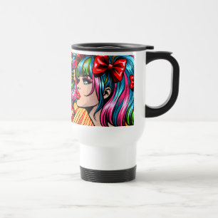 Caneca Térmica Gente de banda desenhada de Pop bonito com Arcos
